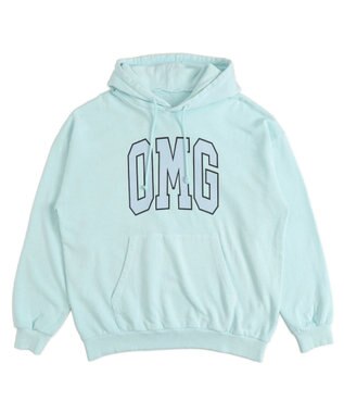 WEGO 【ユニセックス着用ITEM】ピグメントOMGプルパーカー サックス