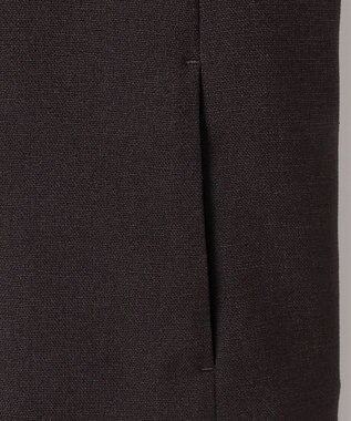 自由区 S 【セットアップ対応】リネンライクシンセティックショート ジャケット ダークブラウン