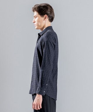 JOSEPH HOMME オーナメントジャガードストレッチ　レギュラーカラーシャツ グレー系