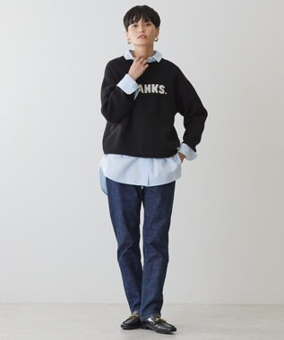 AMERICAN HOLIC バイパチＴＨＡＮＫＳ．ジャガードニットＰＯ Black