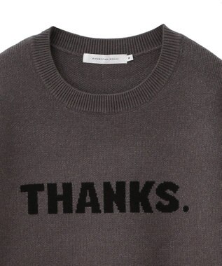 AMERICAN HOLIC バイパチＴＨＡＮＫＳ．ジャガードニットＰＯ Gray Mixture