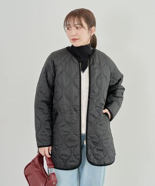 Green Parks 毛ふきシャギーＶネックカーディガン Light Gray Mixture