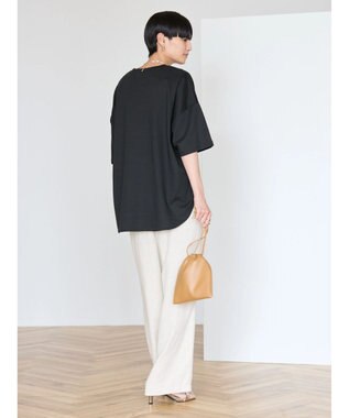 AMERICAN HOLIC 接触冷感裾ラウンドカットプルオーバー Black