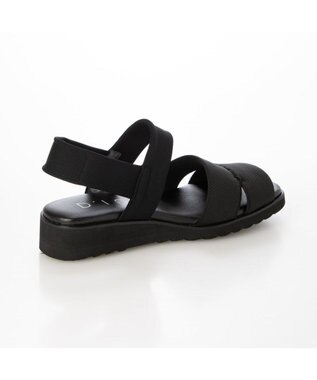 MODE ET JACOMO <D'ICI>ストレッチフィットサンダル ブラック