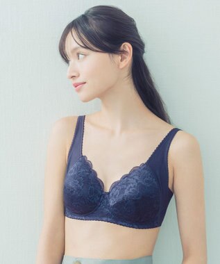 Wing ノンワイヤーブラ 脇胸すっきり 背中の段差がつきにくい フルカップ NB3503 ウイング／ワコール コン