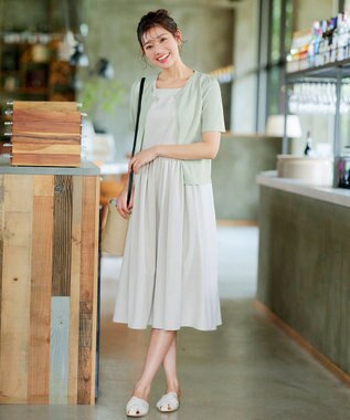 Tiaclasse シリンダーかごショルダーバッグ ベージュ