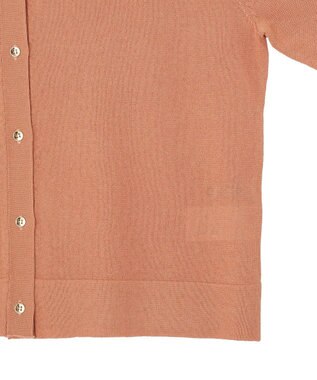 YECCA VECCA 半袖シアーカーディガン Salmon Pink