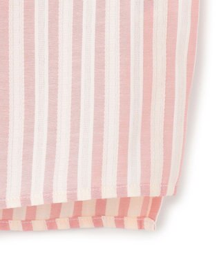 J.PRESS YORK STREET 【WOMEN】ストライプショート ブラウス ピンク系1