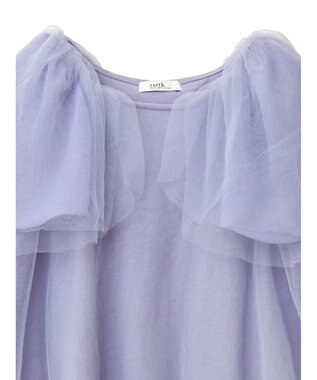 earth music&ecology チュールレイヤードプルオーバー Lavender