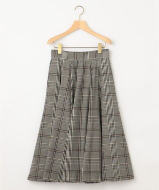 組曲 T/Rツイルストレッチ フレアスカート ベージュ系3