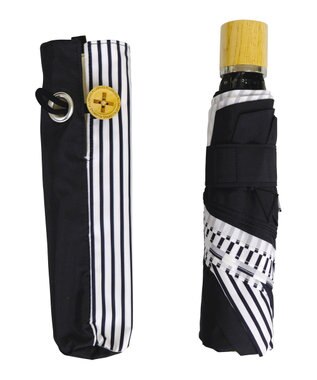 +RING 【プラスリング】【数量限定】【UVカット90%以上】レディース向け 晴雨兼用 折傘 BLK-STP T1168 NEW COLLECTION 黒