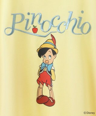 Green Parks ピノキオ／刺繍ミニ裏毛プルオーバー Lemon Yellow