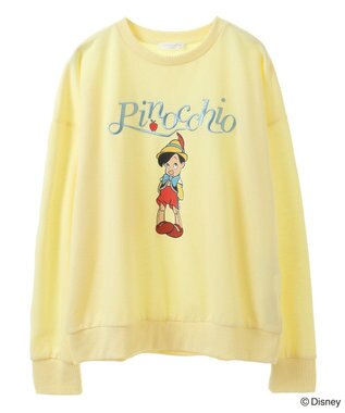 Green Parks ピノキオ／刺繍ミニ裏毛プルオーバー Lemon Yellow