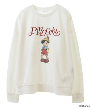 Green Parks ピノキオ／刺繍ミニ裏毛プルオーバー White