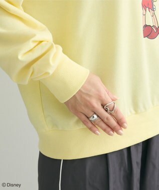 Green Parks ピノキオ／刺繍ミニ裏毛プルオーバー Lemon Yellow