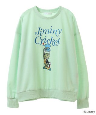 Green Parks ピノキオ／刺繍ミニ裏毛プルオーバー Light Green