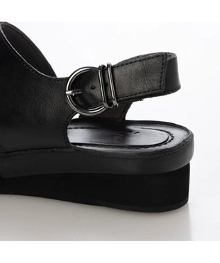 ing <ing>【WEB限定】【サスティナブル】ワイドストラップサンダル ブラック