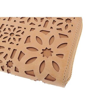 genten マルチカットワークミニ　ミニ財布 ハニーベージュ