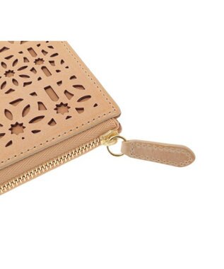 genten マルチカットワークミニ　ミニ財布 ハニーベージュ