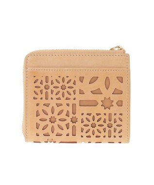 genten マルチカットワークミニ　ミニ財布 ハニーベージュ