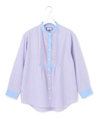 J.PRESS YORK STREET 【WOMEN】コットンタイプライター ブラウス サックスブルー系2