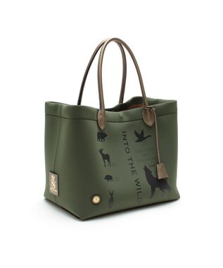 A.D.M.J. 【A4収納可】【魔法のように軽い】マジックライト/キューブトート34cm KHAKI,L