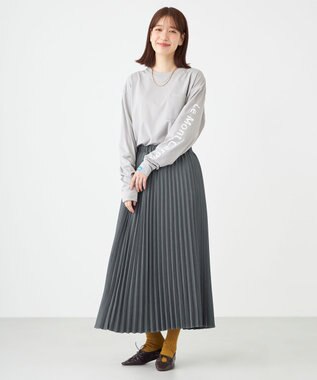 SHARE PARK LADIES 【UNISEX】吸水速乾 ショルダーロゴロングスリーブTシャツ（S・Mサイズ） グレー