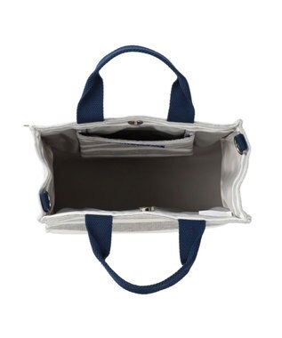 ROOTOTE 1413【無地＆ボーダー】/ NA.スクエア2way.テンジク-B 04：グレー・アイボリー