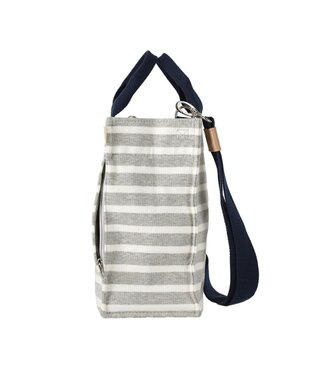 ROOTOTE 1413【無地＆ボーダー】/ NA.スクエア2way.テンジク-B 04：グレー・アイボリー