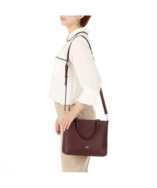 IBIZA リンピード　牛革　2WAYバッグ ライトグレー