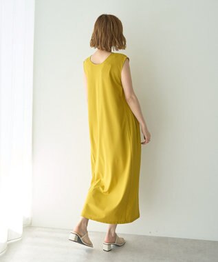 YECCA VECCA 2wayノースリーブカットワンピース Yellow
