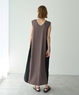 YECCA VECCA 2wayノースリーブカットワンピース Charcoal Gray