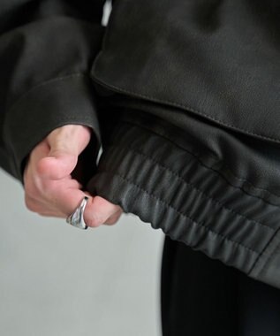 WEGO 【ユニセックス着用ITEM】エコレザー2WAYフライトジャケット 柄1