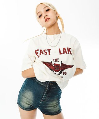 WEGO 【ユニセックス着用ITEM】グラフィックヘンリーネックT（SS） オフホワイト