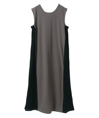 YECCA VECCA 2wayノースリーブカットワンピース Charcoal Gray