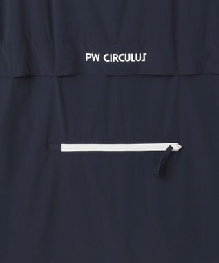 PW CIRCULUS 【撥水加工 / 小さくまとまる】【UNISEX】オーバーサイズ パッカブルベスト ゴルフウェア メンズ レディース ネイビー系