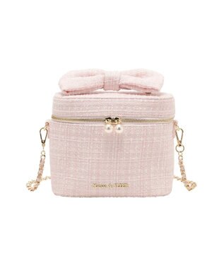 Maison de FLEUR ツイードキューブショルダーバッグ Pink