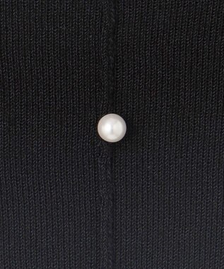 組曲 L シアーパフ袖 ニット ブラック系