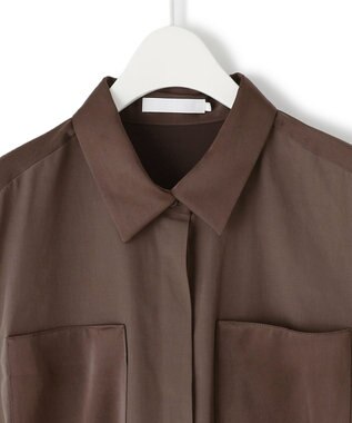 ICB L 【WEB＆一部店舗限定】 AiryTypewriter ノースリーブワンピース ブラウン系