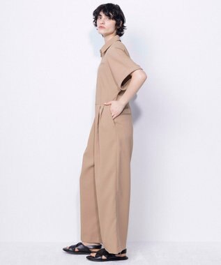 NAVE 【ReNAVE・セットアップ可/洗える/撥水加工】ホロウツイル ジャンプスーツ キャメル系