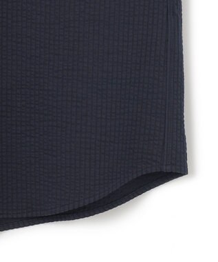 JOSEPH HOMME 【WEB・一部店舗限定】 ドライサッカーストレッチ　半袖レギュラーカラーシャツ ネイビー系