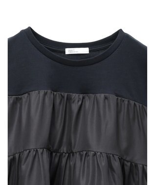 CRAFT STANDARD BOUTIQUE 異素材ティアードカットチュニック Black