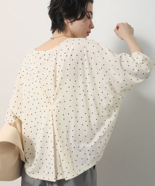 Green Parks 【優秀ブラウス】マルチ機能バックデザインブラウス Dot