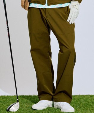 【撥水加工/ストレッチ】サイドストライプ ワイドパンツ ゴルフ