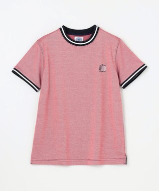 J.PRESS KIDS 【140-170㎝】COOLMAX コンビボーダー リブＴシャツ レッド系