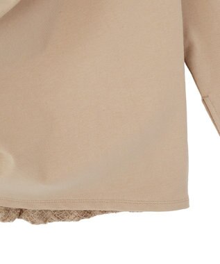 earth music&ecology レースレイヤードドレーププルオーバー Mocha