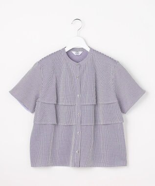 J.PRESS LADIES 【一枚で着映え】サッカージャージー バンドカラー カットソー