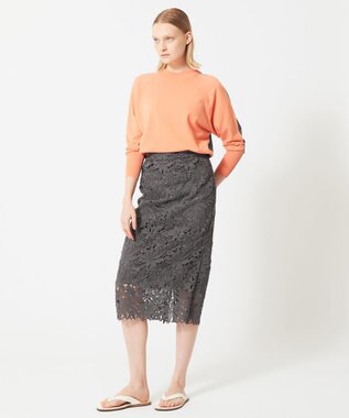 BEIGE， NARCISSUS / レーススカート Slate