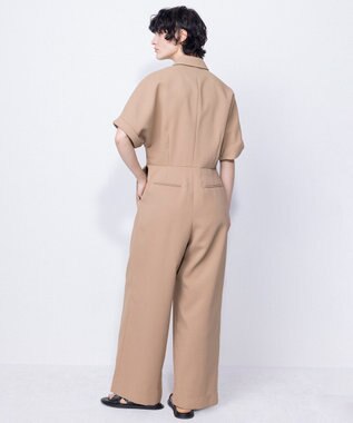 NAVE 【ReNAVE・セットアップ可/洗える/撥水加工】ホロウツイル ジャンプスーツ キャメル系