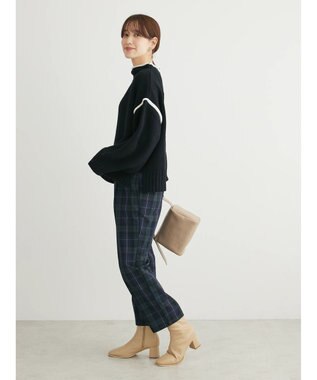 Green Parks ・Ｐｅｔｉｔ　Ｆｌｅｕｒ　ハイショクタートルニット Black